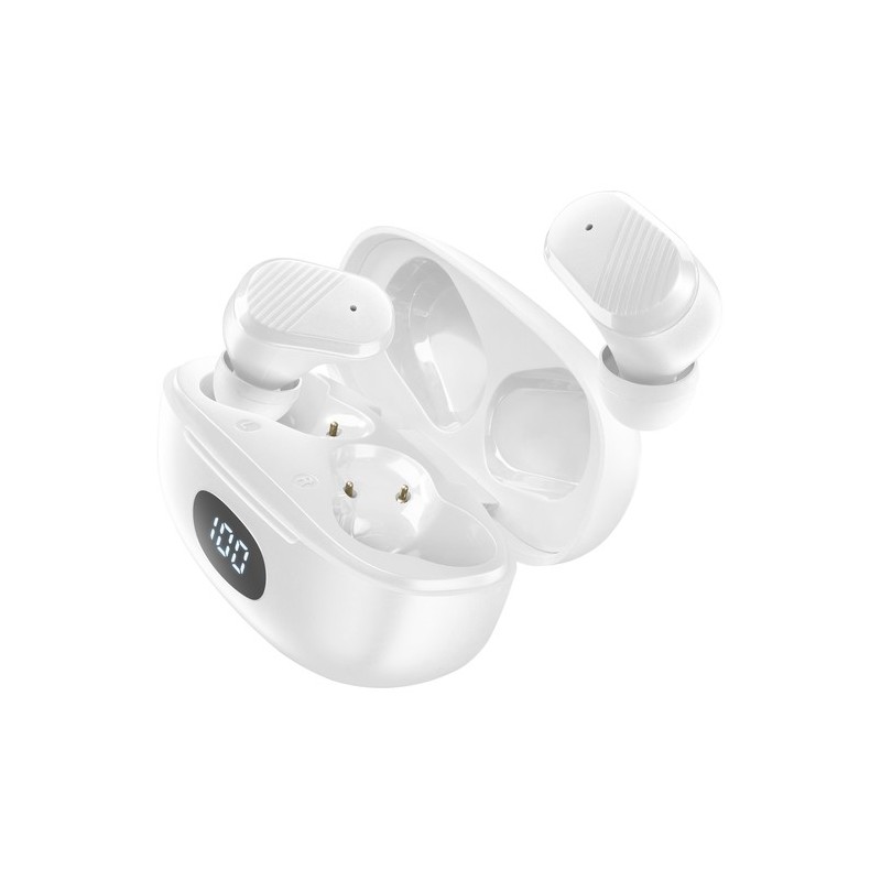 auricolare vivavoce bluetooth doppio con base di ricarica bianco in ear con lcd auricolare vivavoce bluetooth doppio con base di ricarica bianco in ear con lcd