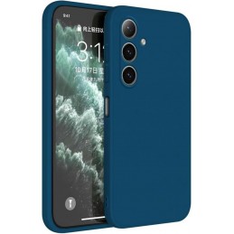 cover in silicone samsung s25 plus blu