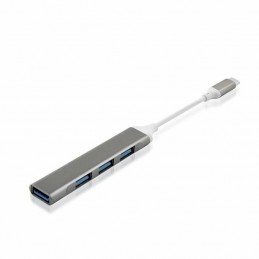 Adattatore HUB REVERSE 4xUSB +Type C nero