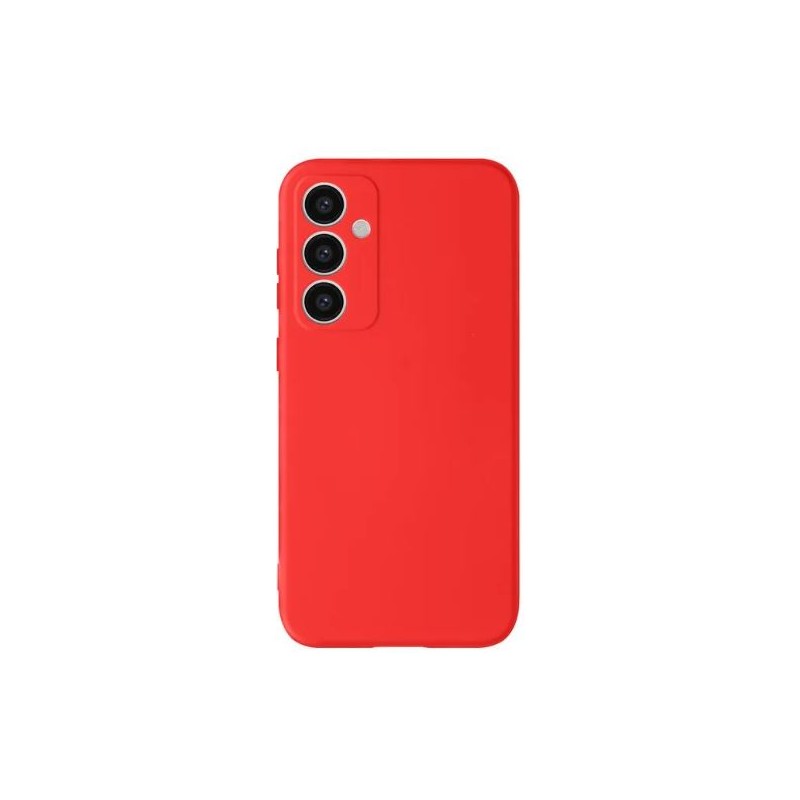 cover in silicone per samsung a56 rossa