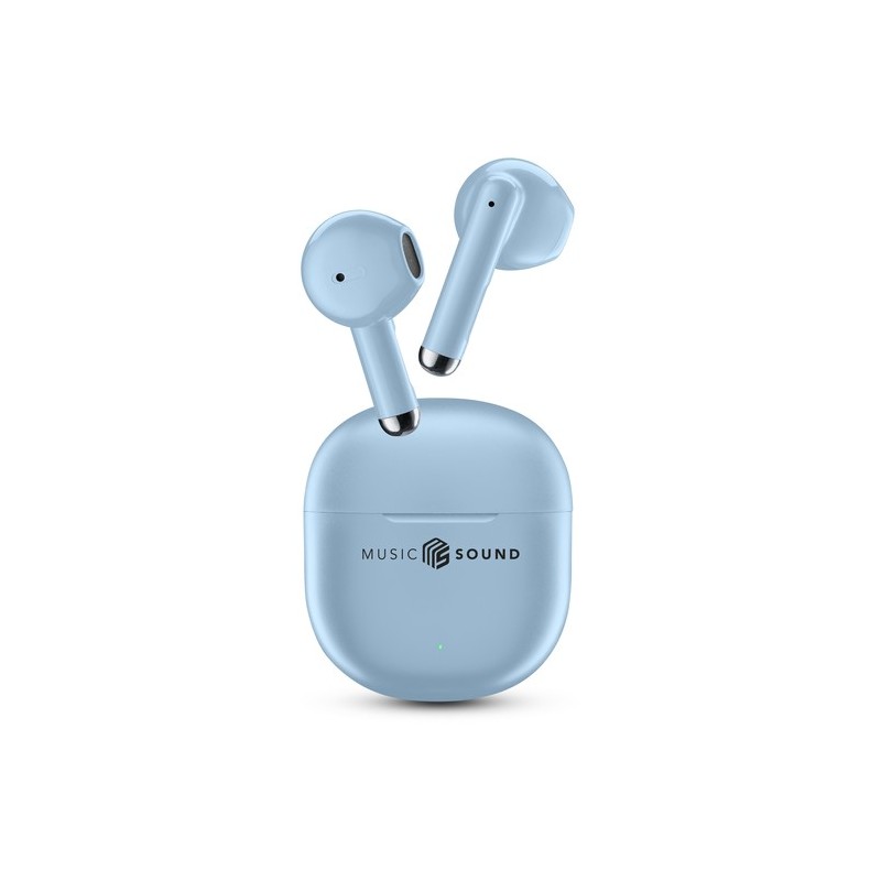 auricolare bt tws capsule blu