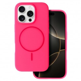 cover  silicone iphone 15 rosa compatibile magsafe