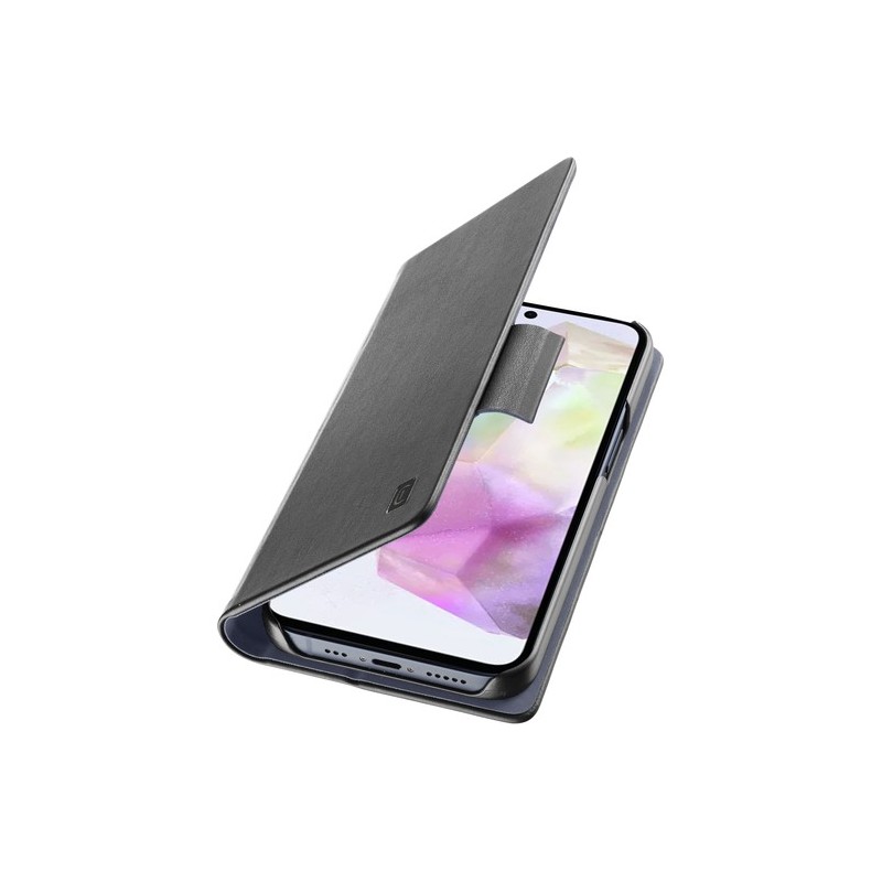 custodia a libro samsung a36 - a56 nera custodia a libro samsung a36 - a56 nera