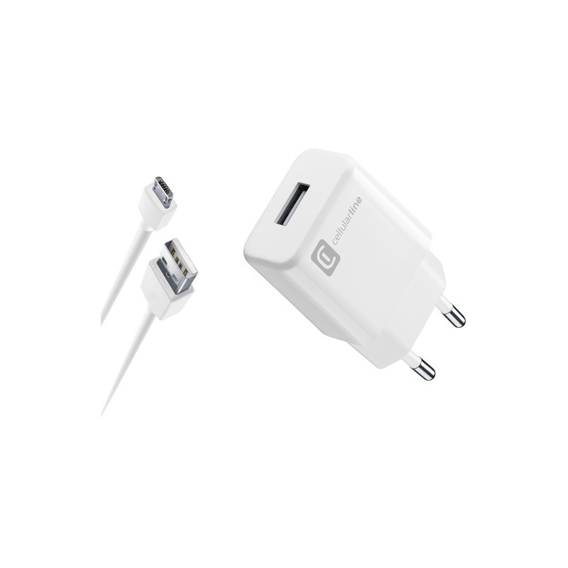 caricabatteria 10w completo di cavo microusb bianco caricabatteria 10w completo di cavo microusb bianco