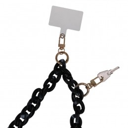 catena portatelefono universale da collo nero