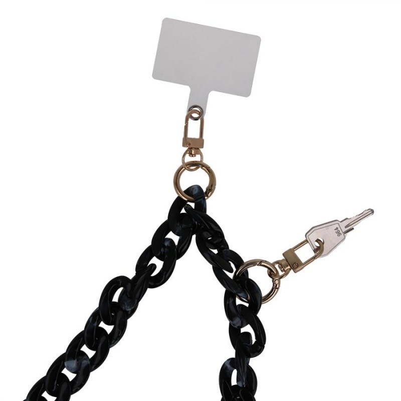 catena portatelefono universale da collo nero