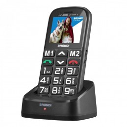 brondi amico unico plus tasti grandi base di ricarica e tasto sos nero