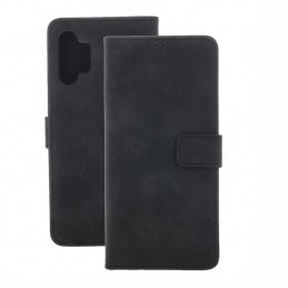 custodia a libro samsung a06 5G con porta carte di credito chiusura magnetica nera