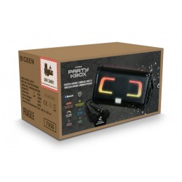 party speaker bluetooth potenza massima 200 Watt con doppio woofer led multicolor microfono telecomando  incluso