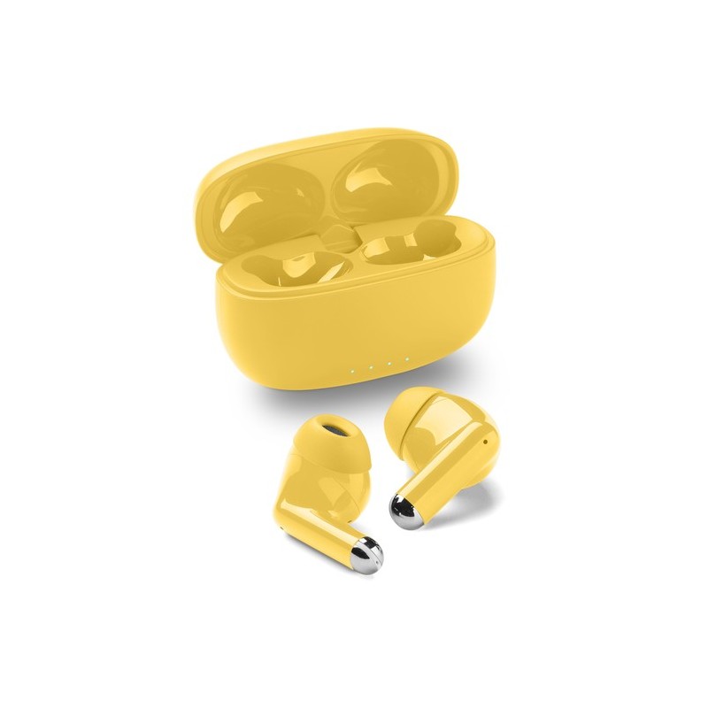 auricolare bt tws in ear giallo