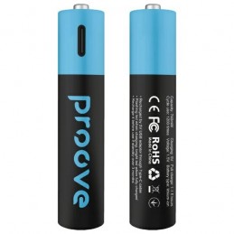 2 batterie ricaricabili con usb-c ministilo AAA 740 mah  ricaricabili con usb-c