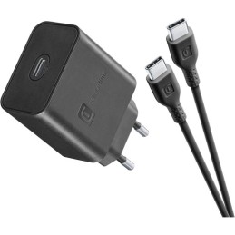 caricabatteria 45w usb-c + cavo usb-c nero superfast charge