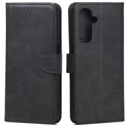 book a17 con porta carte di credito chiusura magnetica nera