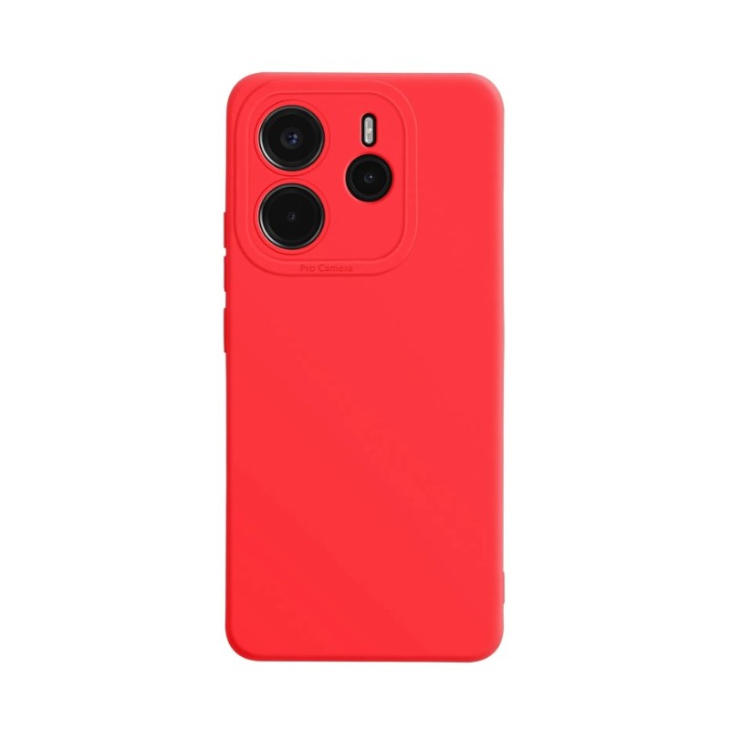 cover in silicone per xiaomi redmi note 14 pro 4G rossa cover in silicone per xiaomi redmi note 14 pro 4G rossa