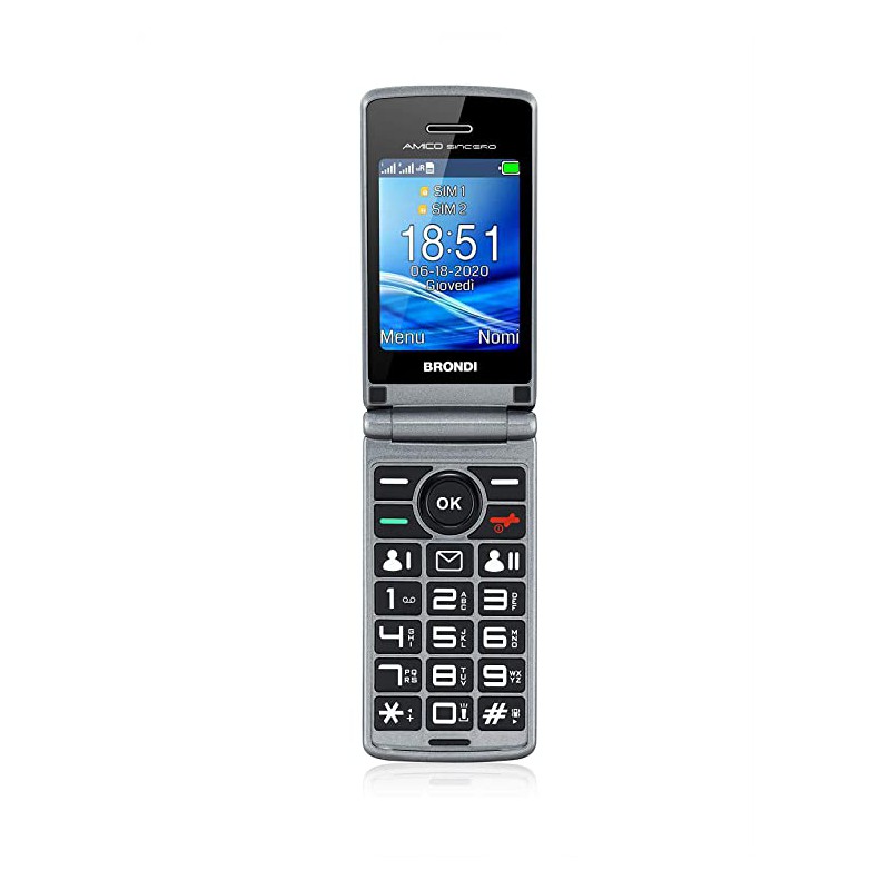 Cellulare CLAMSHELL BRONDI Dual sim AMICO SINCERO