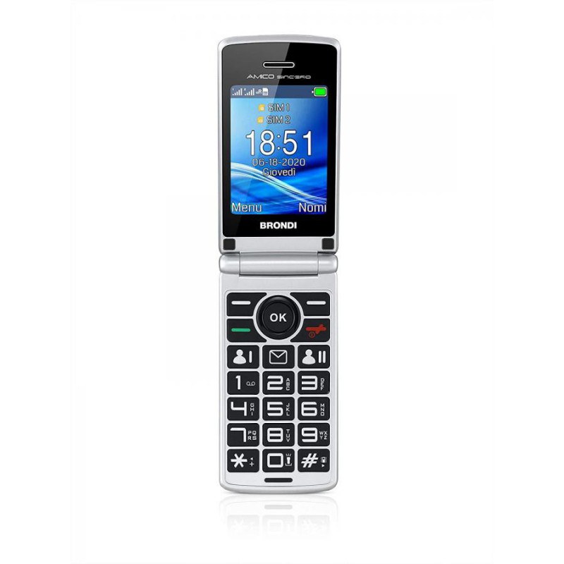 Cellulare CLAMSHELL BRONDI Dual sim AMICO SINCERO Cellulare CLAMSHELL BRONDI Dual sim AMICO SINCERO
