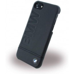 COVER BMW IN PELLE NERA APPLE IPHONE 6 / 6S /  7/ 8 / SE ( 2020 )
