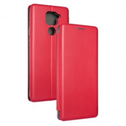 CUSTODIA BOOK MAGNETICA CON PORTA CARTE DI CREDITO PER XIAOMI REDMI NOTE 9 RED