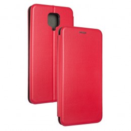 CUSTODIA BOOK MAGNETICA CON PORTA CARTE DI CREDITO PER XIAOMI REDMI NOTE 9S / 9 PRO / PRO MAX ROSSA