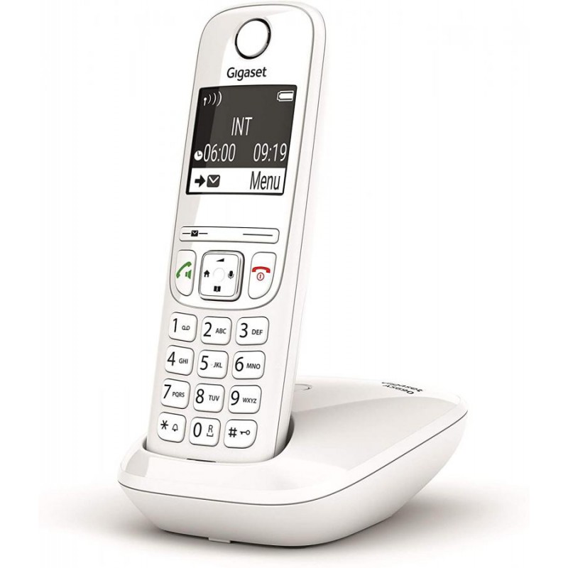 Gigaset AS690 Telefono Portatile Cordless con Vivavoce Alta Qualità, Tastiera Illuminata ed Ampio Display, Black List, Lista Chi Gigaset AS690 Telefono Portatile Cordless con Vivavoce Alta Qualità, Tastiera Illuminata ed Ampio Display, Black List, Lista Chi
