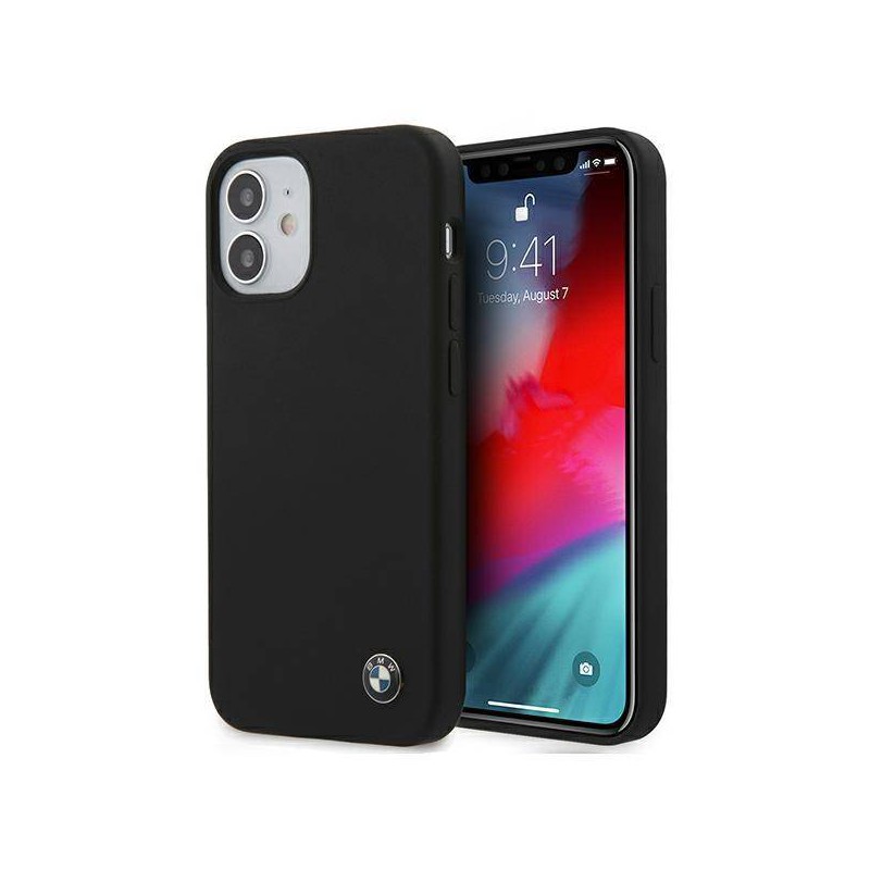 COVER BMW IN SILICONEE IPHONE 12 mini  NERA