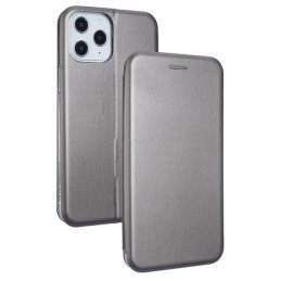 BOOK MAGNETICA IPHONE 12 mini CON PORTA CARTE DI CREDITO   STEEL