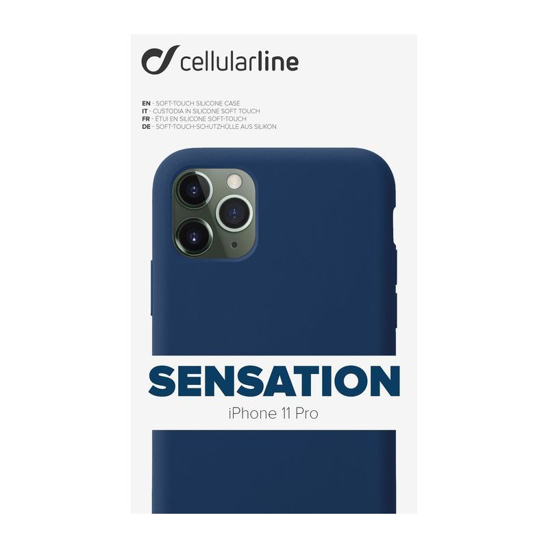 COVER SOFT TOUCH IPHONE 11 PRO BLU COVER SOFT TOUCH IPHONE 11 PRO BLU