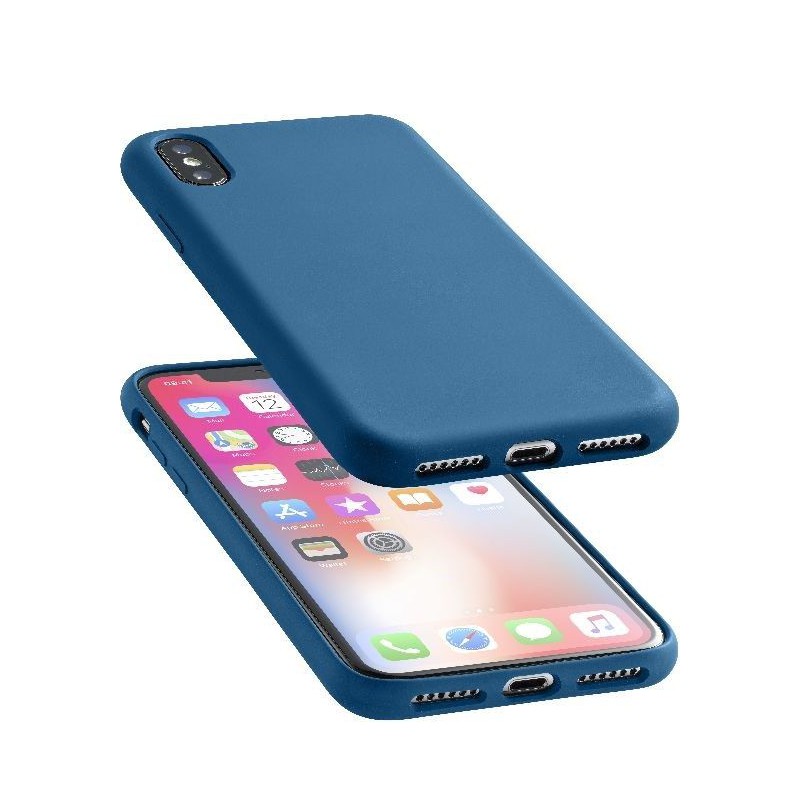 COVER SOFT TOUCH IPHONE X / XS BLU COVER SOFT TOUCH IPHONE X / XS BLU