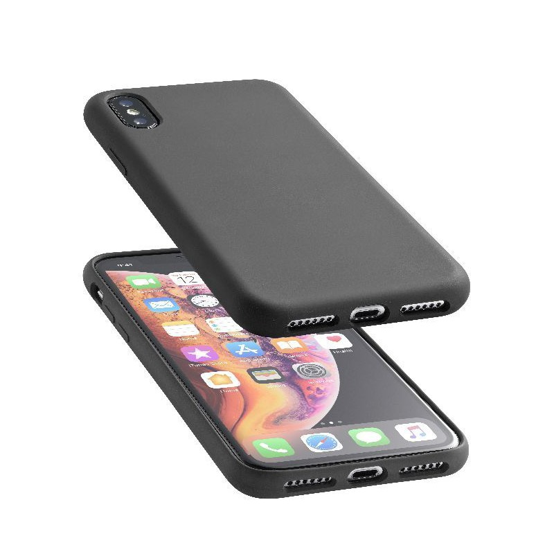 COVER SOFT TOUCH IPHONE XS MAX NERO