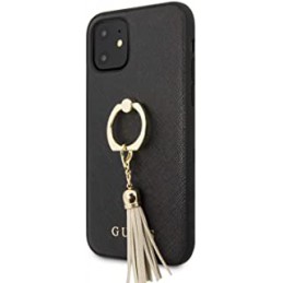 COVER GUESS IPHONE 11 PRO BLACKCON ANELLO GOLD