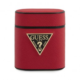 COVER GUESS SATINATA RED PER AIRPODS 1/2