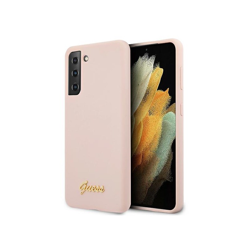 COVER GUESS SILICONE SOFT TOUCH GALAXY S21 PLUS ROSA