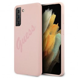 COVER GUESS SILICONE SOFT TOUCH GALAXY S21 ROSA