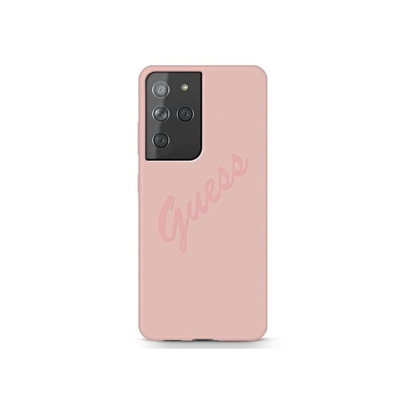 COVER GUESS SILICONE SOFT TOUCH GALAXY S21 ULTRA ROSA