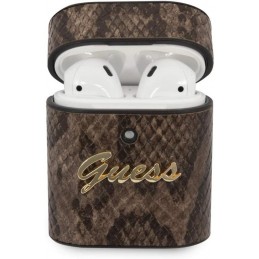 COVER GUESS SNAKE BROWN PER AIRPODS 1/2