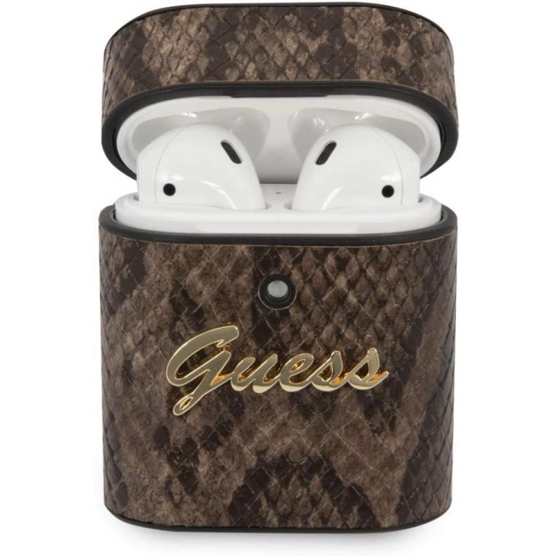 COVER GUESS SNAKE BROWN PER AIRPODS 1/2
