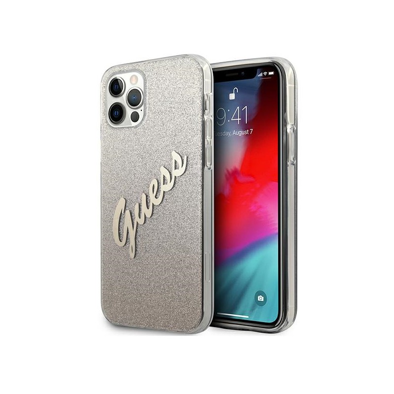 COVER HARD GUESS GLITTER APPLE IPHONE 12 mini GOLD