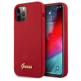 COVER SOFT TOUCH GUESS ROSSA IPHONE 12 / 12 PRO