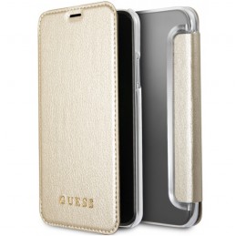 CUSTODIA BOOK IRIDESCENT GUESS COLLECTION IPHONE X GOLD