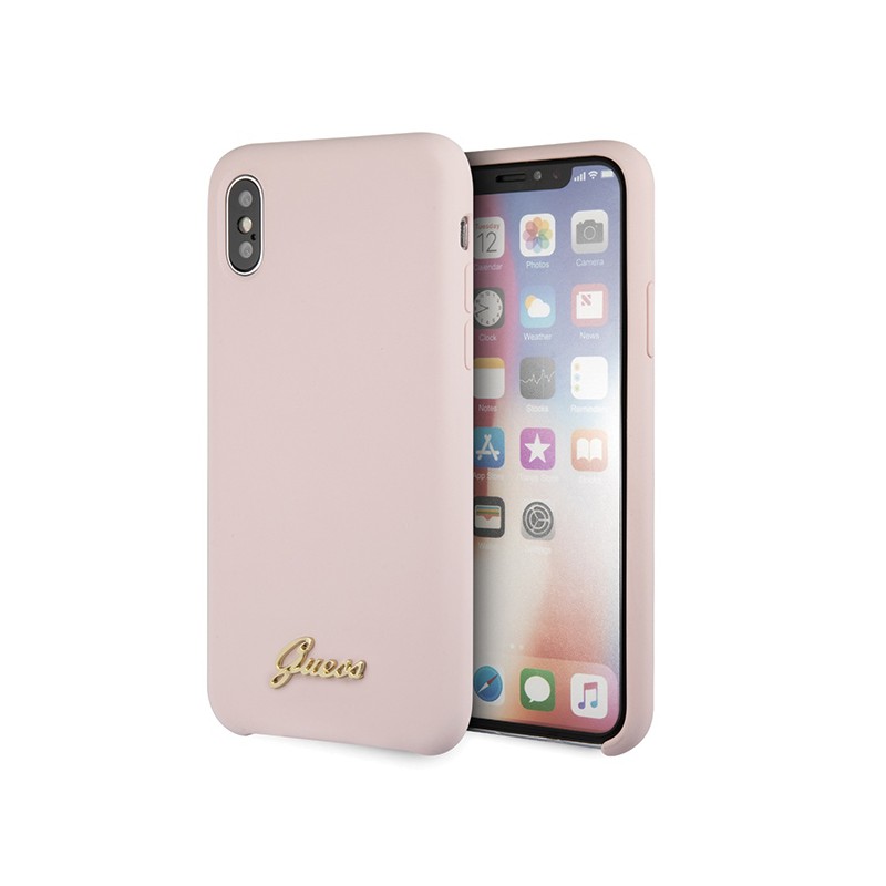 CUSTODIA TPU SOFT TOUCH GUESS IPHONE X XS PINK