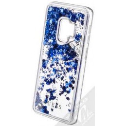 HARD CASE GLITTER GUESS GALAXY S9 BLU