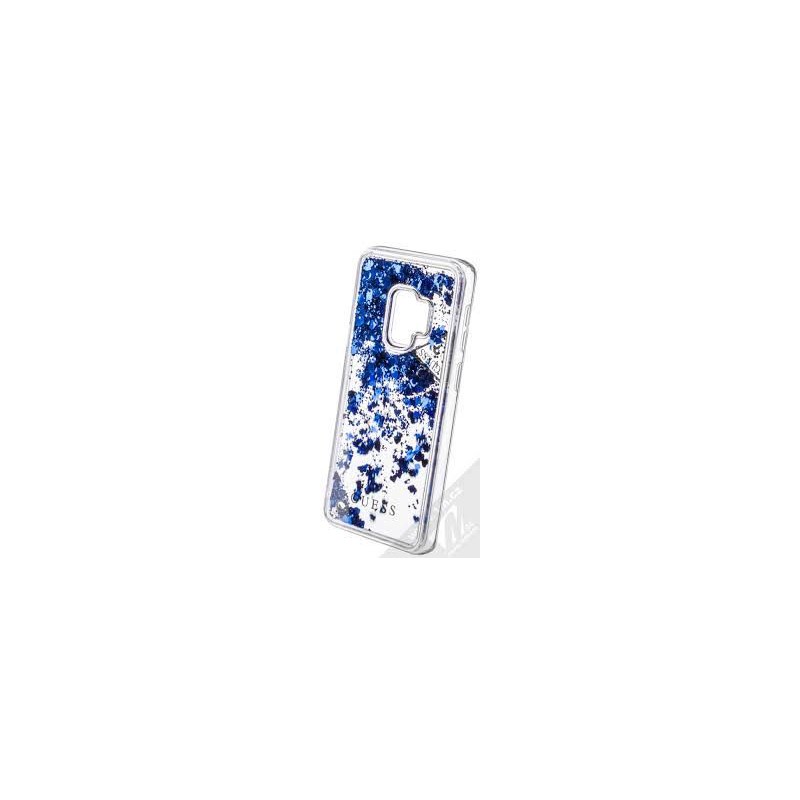 HARD CASE GLITTER GUESS GALAXY S9 BLU