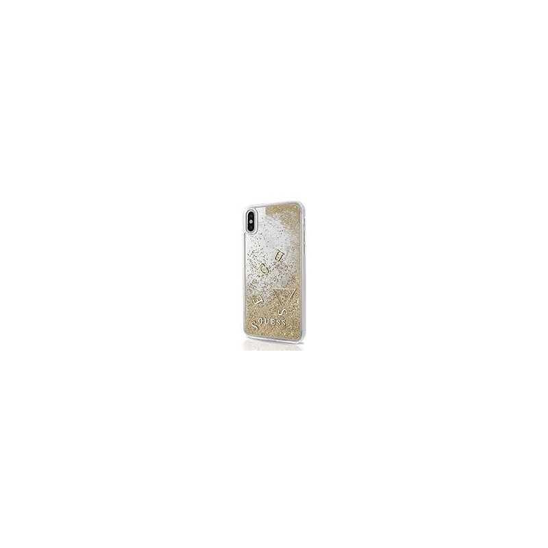 HARD CASE GLITTER GUESS IPHONE X GOLD