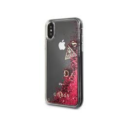HARD CASE GLITTER GUESS IPHONE X RED