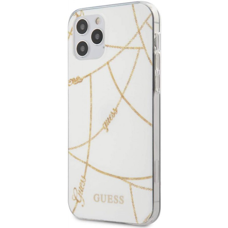 COVER GUESS  BIANCO-ORO IPHONE 12 mini