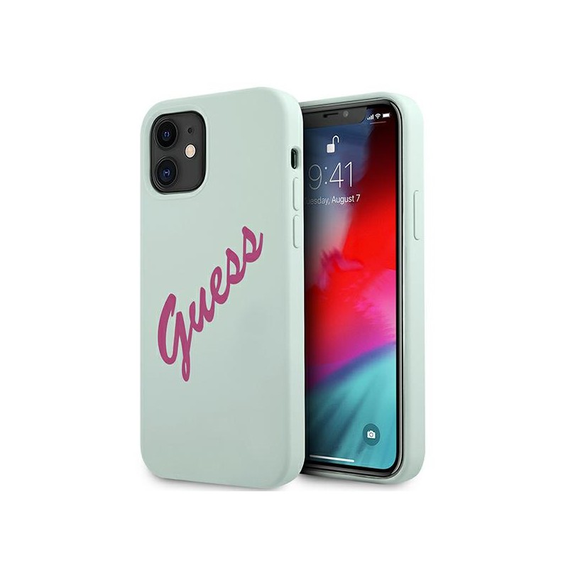 COVER SOFT TOUCH GUESS FUCSIA IPHONE 12 mini