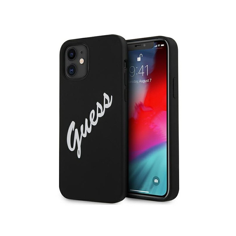 COVER SOFT TOUCH GUESS NERA IPHONE 12 mini