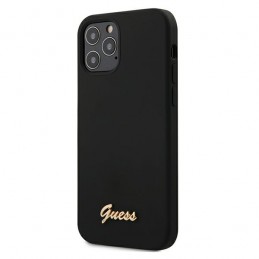 COVER GUESS IPHONE 12 / 12 PROTPU SOFT TOUCH NERA