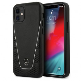 COVER MERCEDES BENZ VERA PELLE IPHONE 12 mini NERA