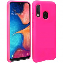 COVER IN SILICONE PER SAMSUNG GALAXY A20 A20E FUCSIA